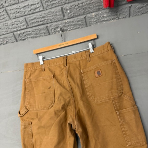 Carhartt Other - Carhartt Mens Duck Canvas Carpenter Pants Brown 38x32 B11 Dungaree Fit Workwear